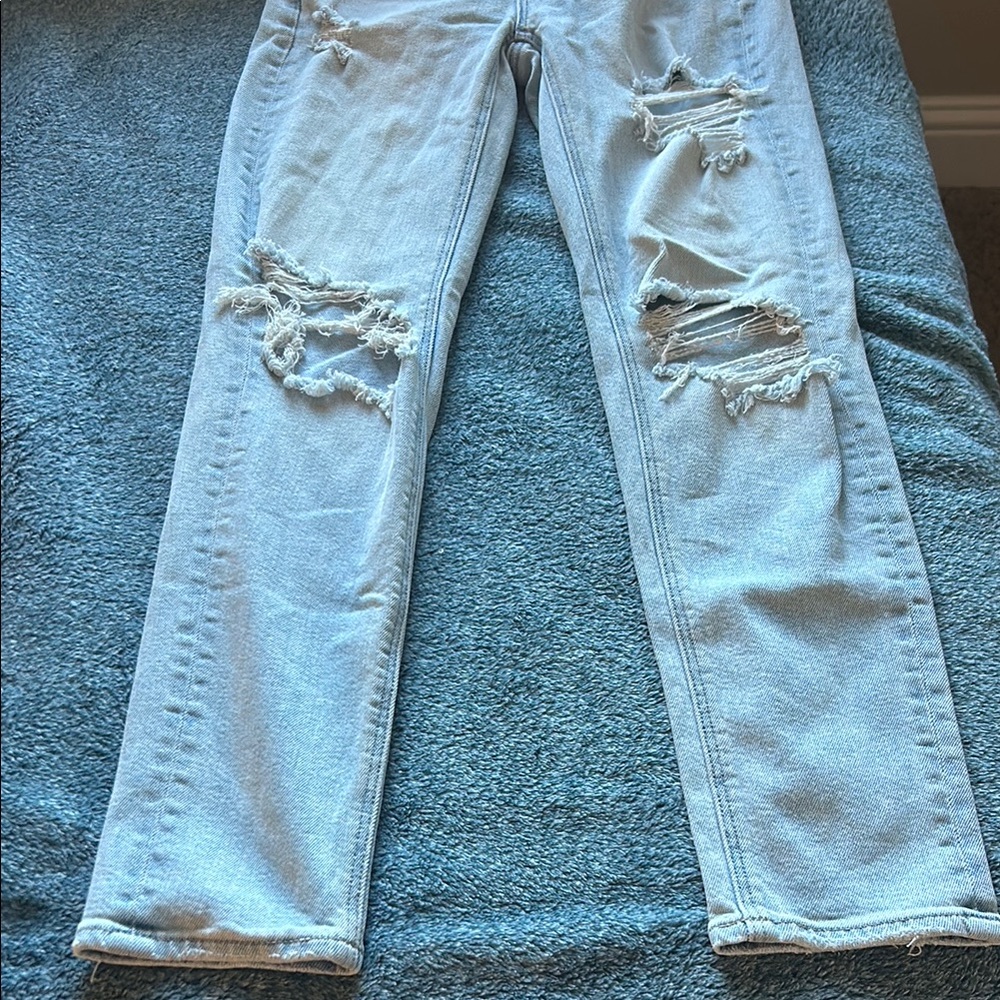 American Eagle Outfitters Blue Straight Leg Jeans - Picture 3 of 8